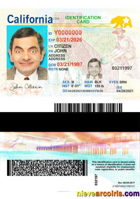 USA California ID card 2021-present